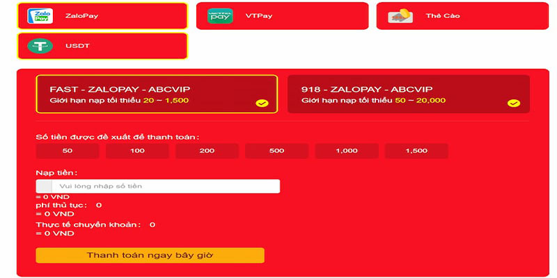 Miễn phí giao dịch qua ví điện tử